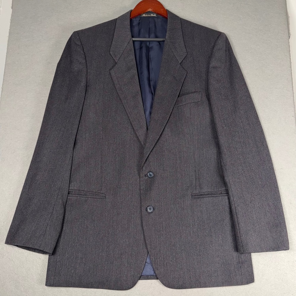 Mani by Giorgio Armani Sport Coat Mens 42 Grey Pinstripe Wool Blazer Italy